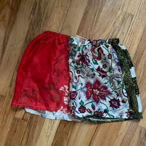 —SOLD— Vintage Silk Patterned Shorts